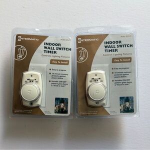 White Indoor Wall Switch Timer - Easy Install